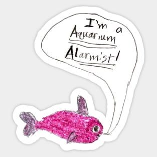 Aquarium Alarmist Sticker